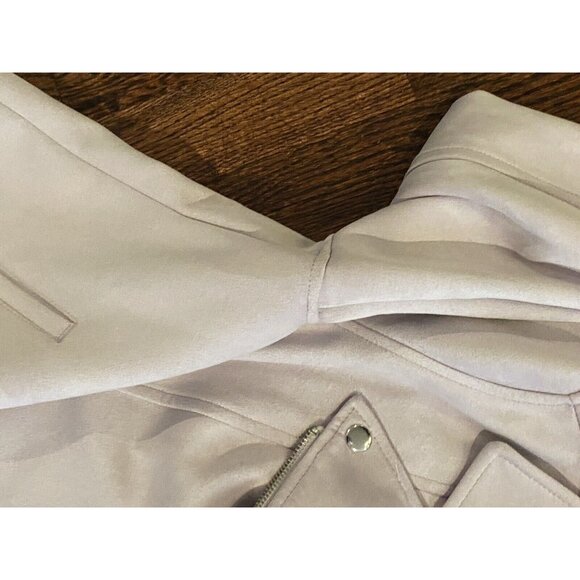 Old Navy Jacket Faux Suede Lavender Pinkish Color Size M NWOT Old Navy Moto Coat - Picture 7 of 7